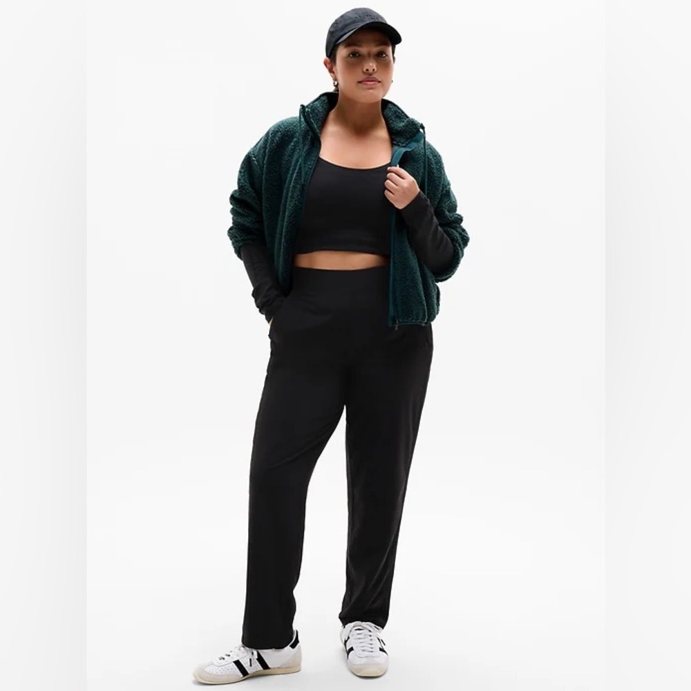 Athleta Brooklyn Mid Rise Ankle Pant black size 16